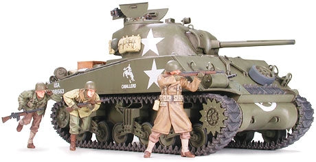 Tamiya - U.S. Medium Tank M4A3 Sherman 75mm Gun 1:35 Scale