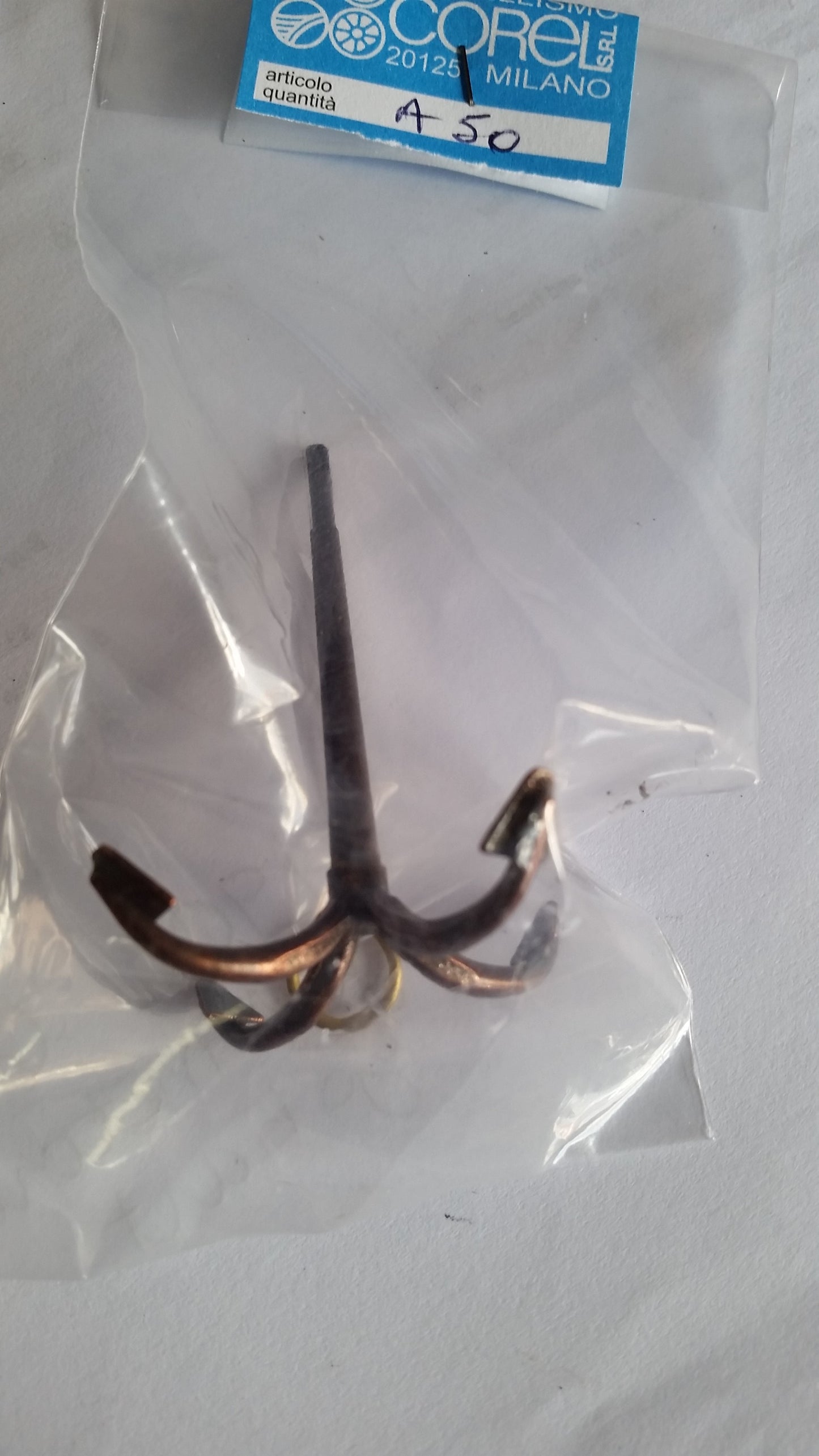 Corel - A-50 Grapnel Anchor - 55 mm High - Burnished brass