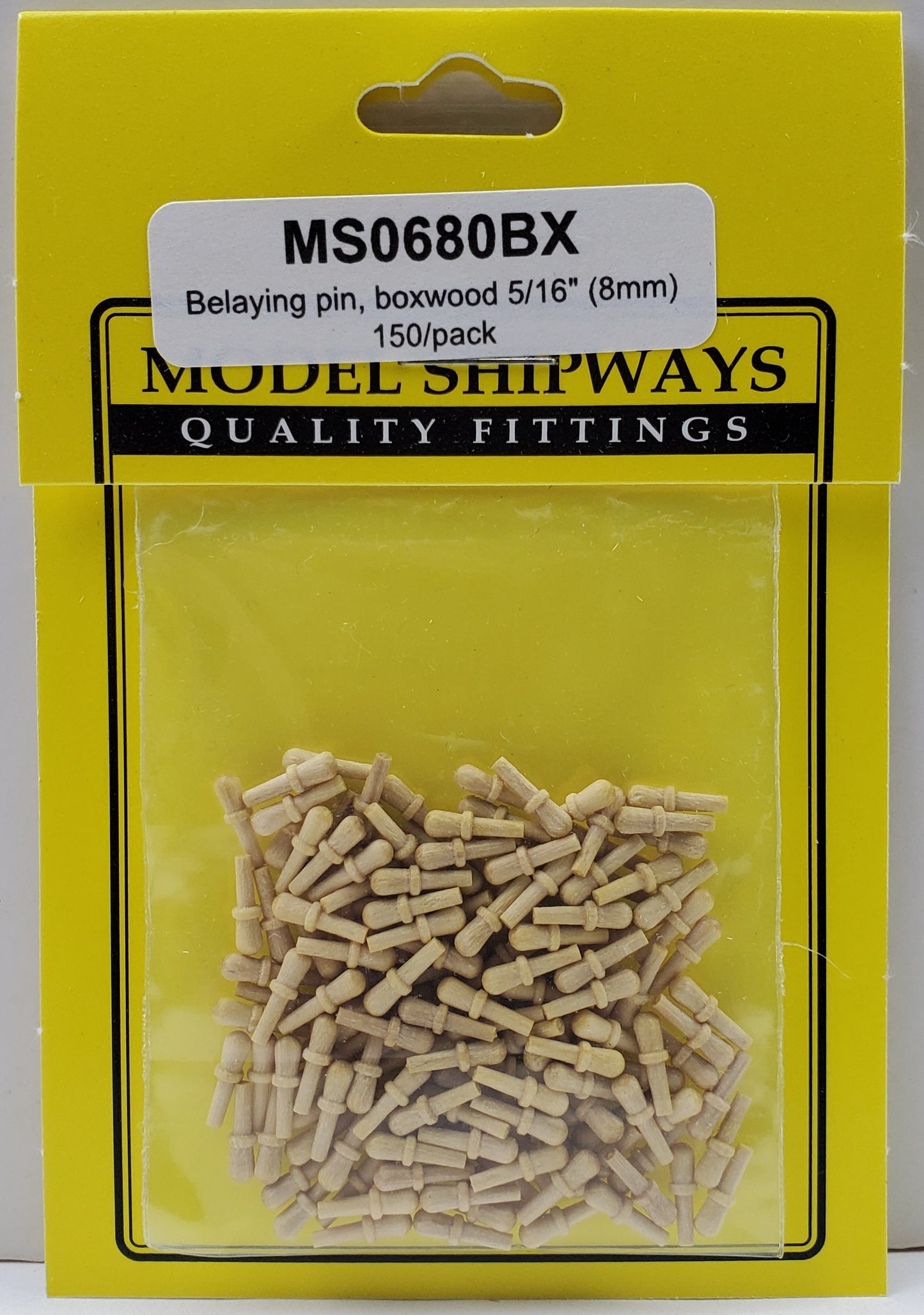Model Expo - 5/16" (8mm) Boxwood Belaying Pin 150 pcs