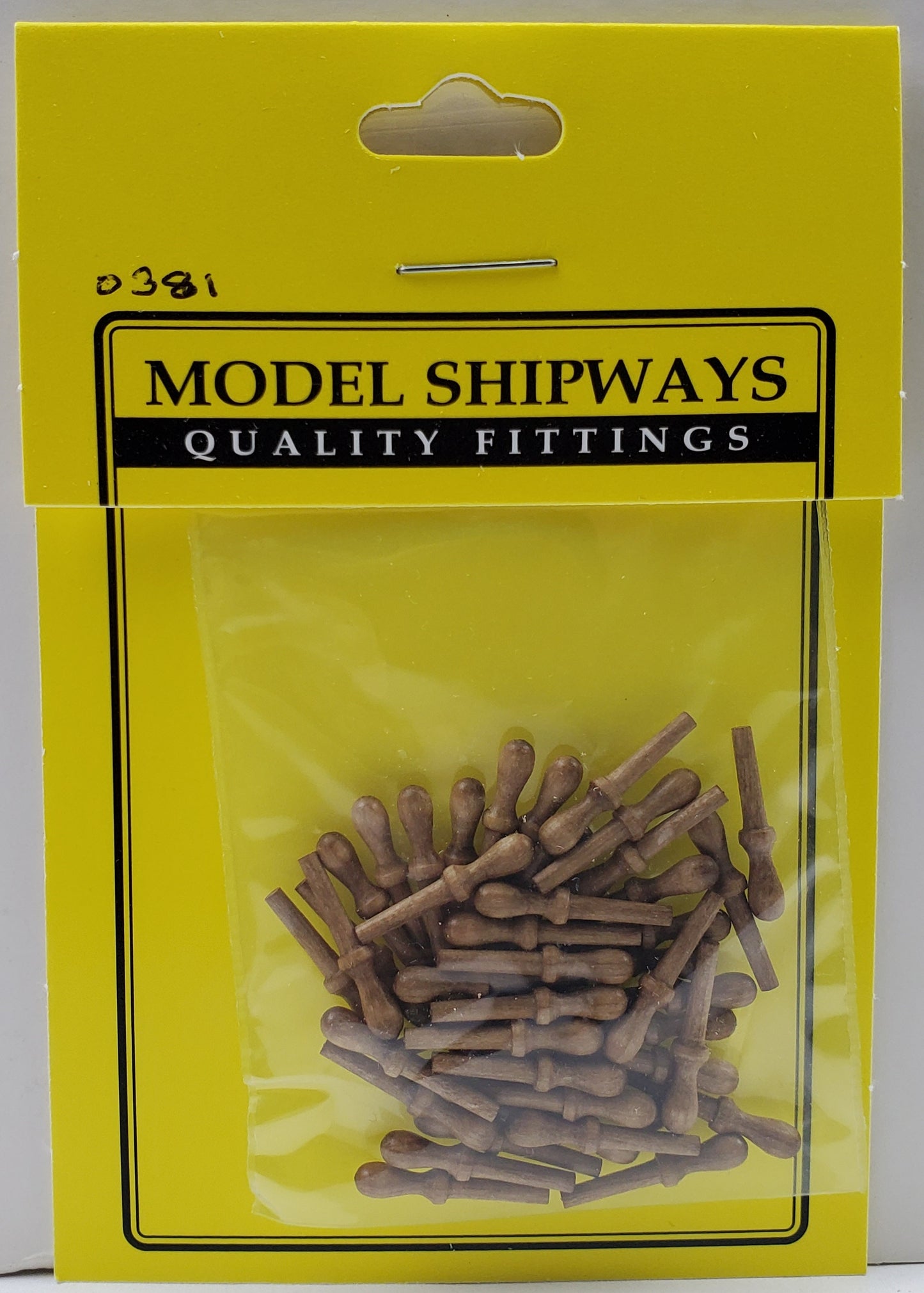 Model Expo - 5/8" (16mm) Walnut Belaying Pin 40 pcs