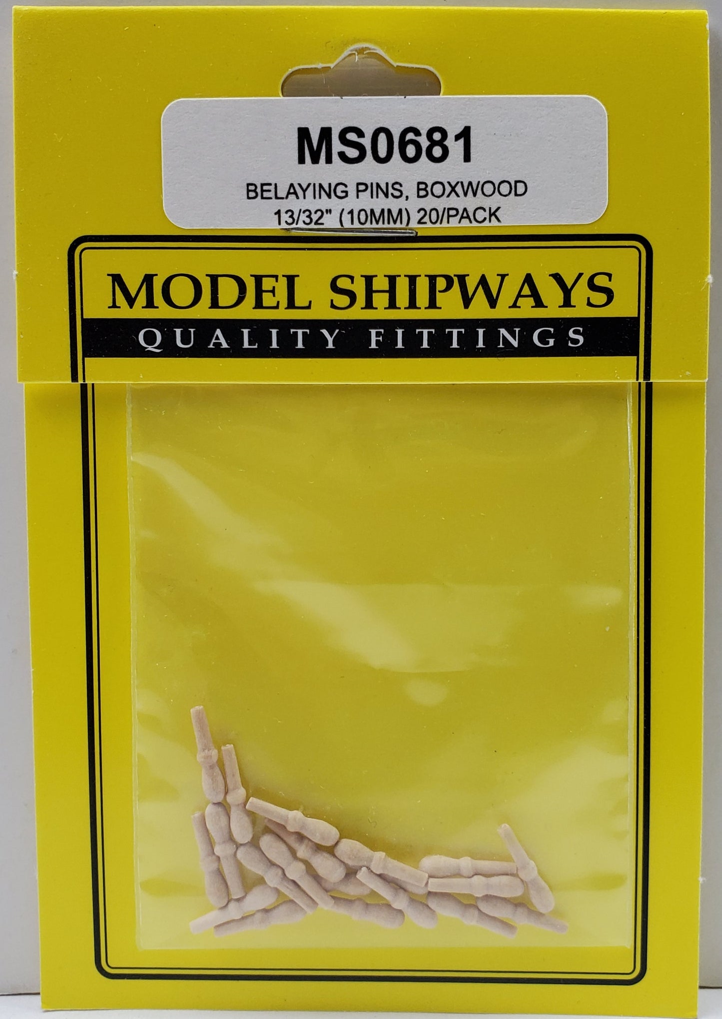 Model Expo - 3/8" (10mm) Boxwood Belaying Pin 40 pcs