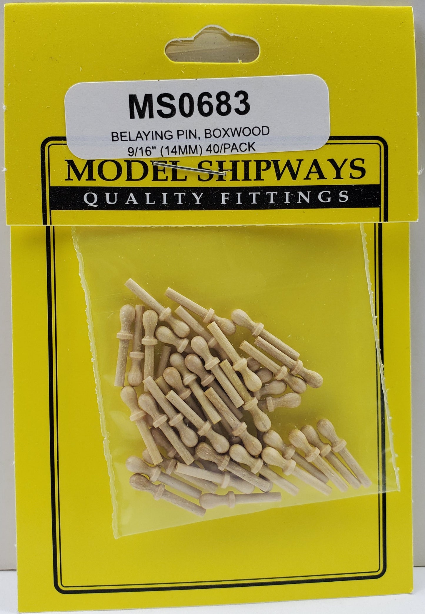 Model Expo - 9/16" (14mm) Boxwood Belaying Pin 40 pcs
