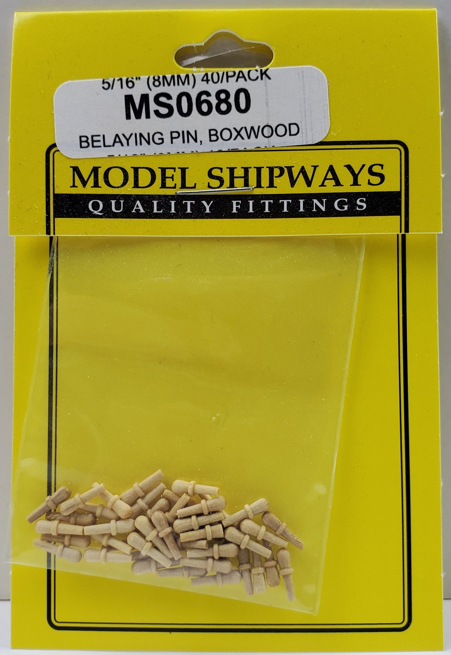 Model Expo - 5/16" (8mm) Boxwood Belaying Pin 40 pcs