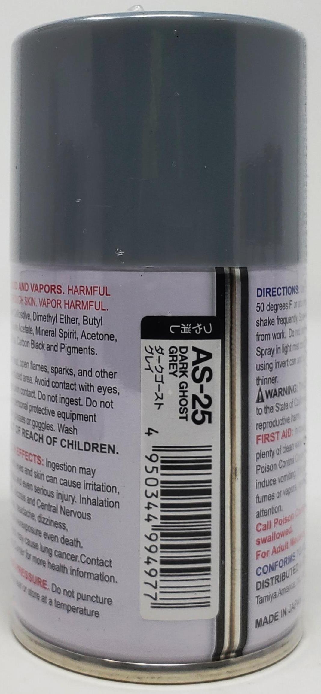 Tamiya - Spray 86525 AS-25 Dark Ghost Gray
