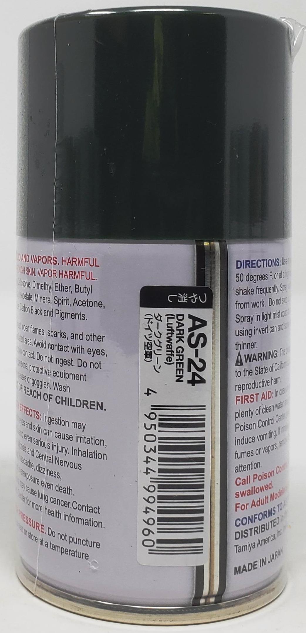 Tamiya - Spray 86524 AS-24 Dark Green German Air