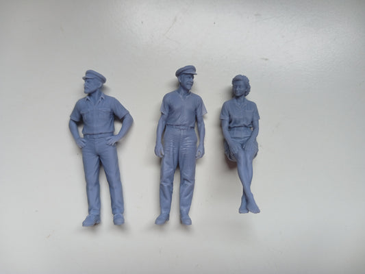 HerbsFigures Hemingway & Companions Resin Figure Set for Pilar — 1:30 Scale