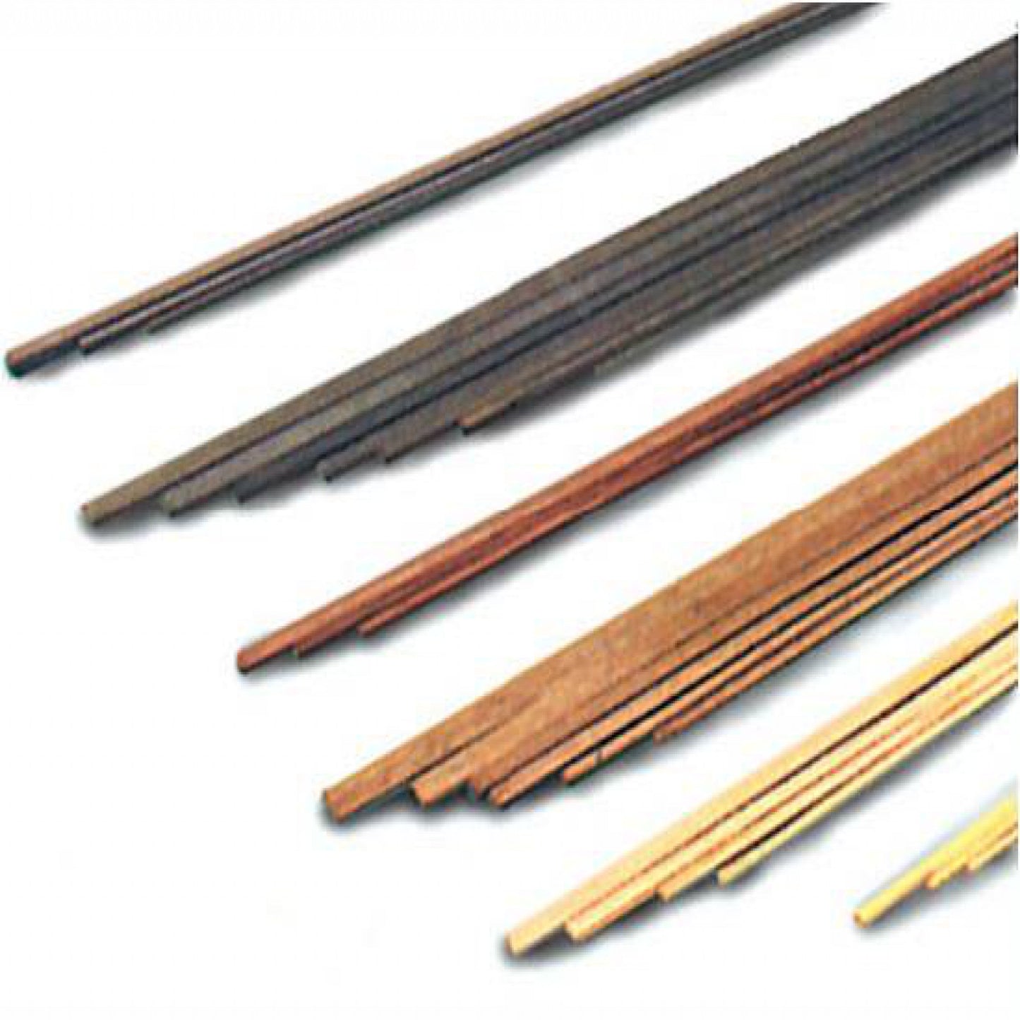Model Expo - 1/32 x 1/4 x 24" Basswood Strips 12 pcs