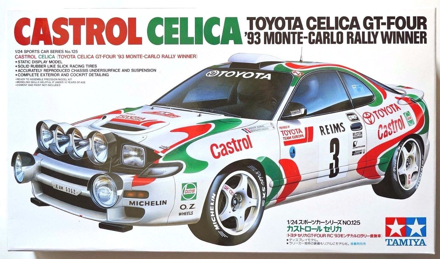 Tamiya - Toyota Castrol Celica '93 Monte Carlo rally winner 1/24 Scale