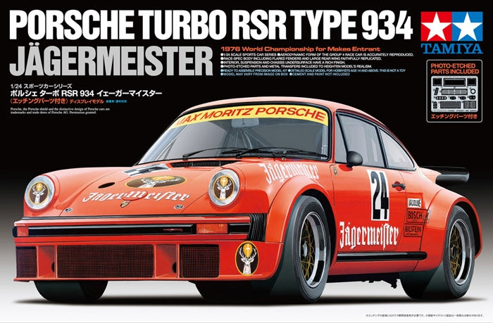 Tamiya - Jagermeister Porsche Turbo RSR Type 934 1:24 Scale