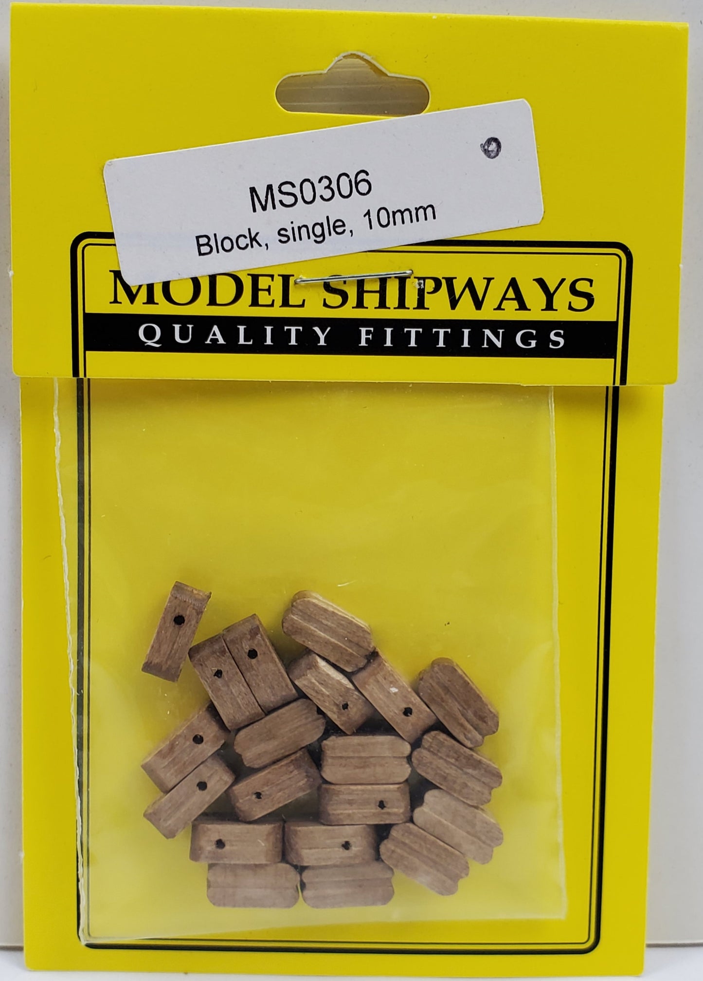 Model Expo - 3/8" (10mm) Walnut Single Sheave Block 40 pcs