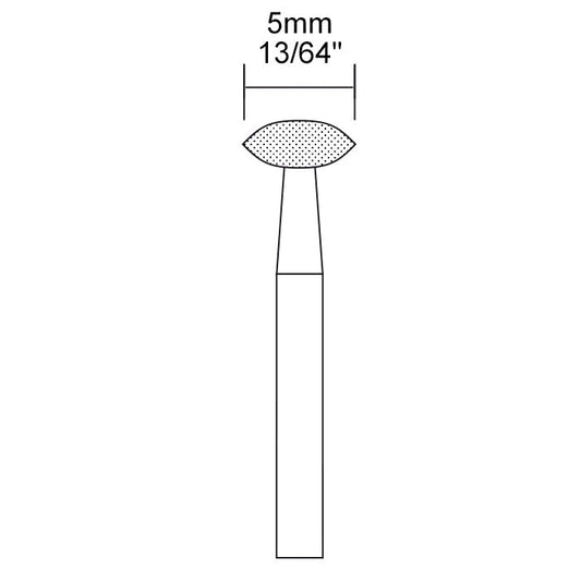 Proxxon - Diamond bur, lenticular wheel 13/64"