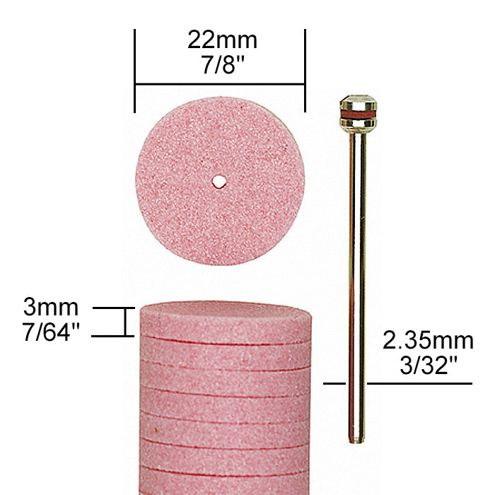 Proxxon - Aluminum-oxide grinding wheels 7/8", 10 pcs.