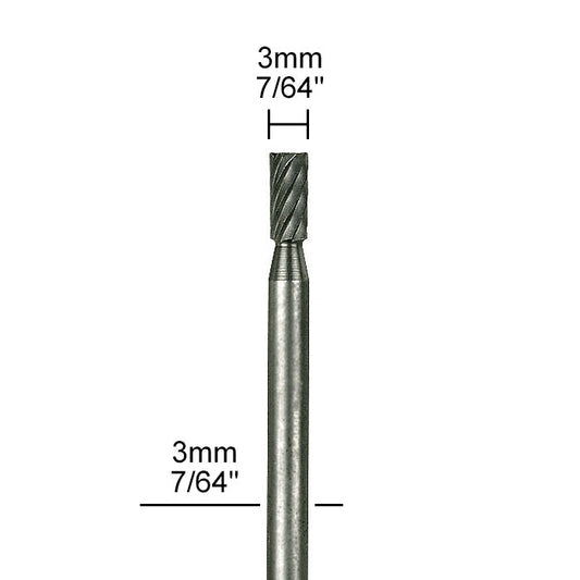 Proxxon - Tungsten vanadium cutter, cylinder, 2 pcs., 7/64"