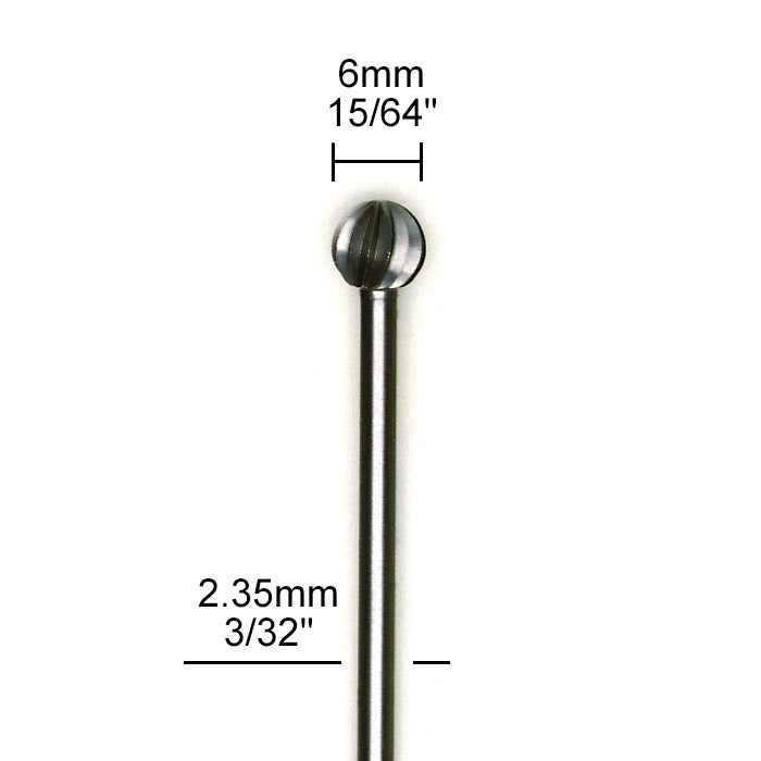 Proxxon - Tungsten vanadium cutter, round, 2 pcs., 15/64"
