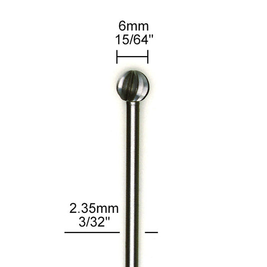 Proxxon - Tungsten vanadium cutter, round, 2 pcs., 15/64"