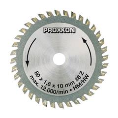 Proxxon - Carbide tipped saw blade for FKS/E, FET & KGS 80, 36 teeth