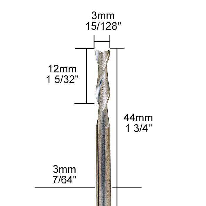 Proxxon - Tungsten carbide milling cutter, 15/128"