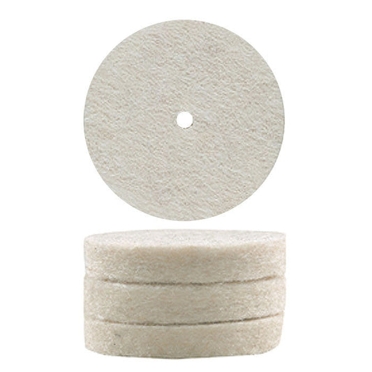 Proxxon - Felt polishing wheels, 10 pcs., 7/8" x 5/32"