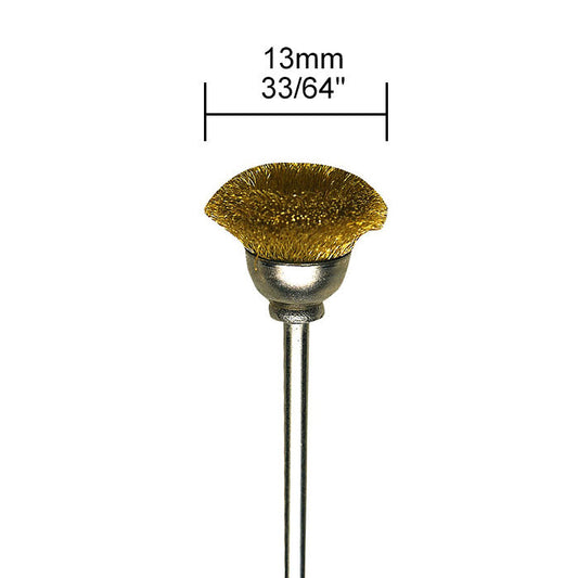 Proxxon - Brass cup brushes, 2 pcs., 33/64"