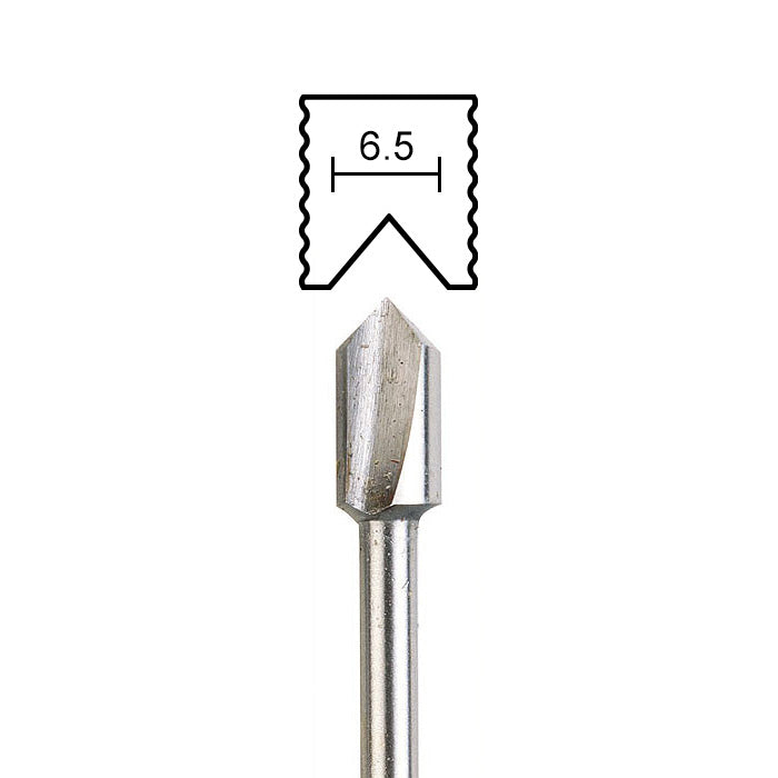 Proxxon - Router bit, v-groove 90°, Ø 1/4"