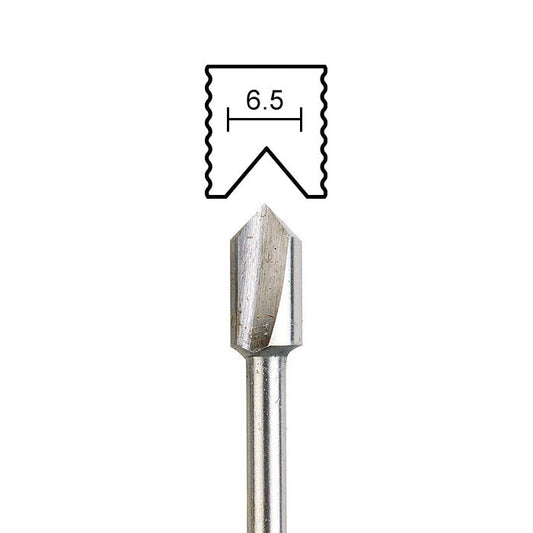 Proxxon - Router bit, v-groove 90°, Ø 1/4"