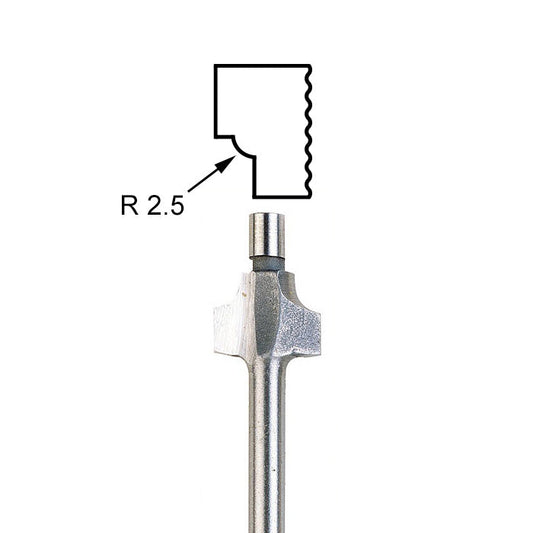 Proxxon - Beading router bit R 3/32"