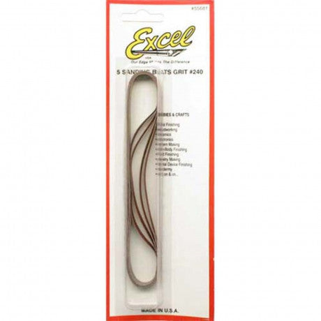 Excel NO. 55679 Assorted Sanding Belts 5 Pieces