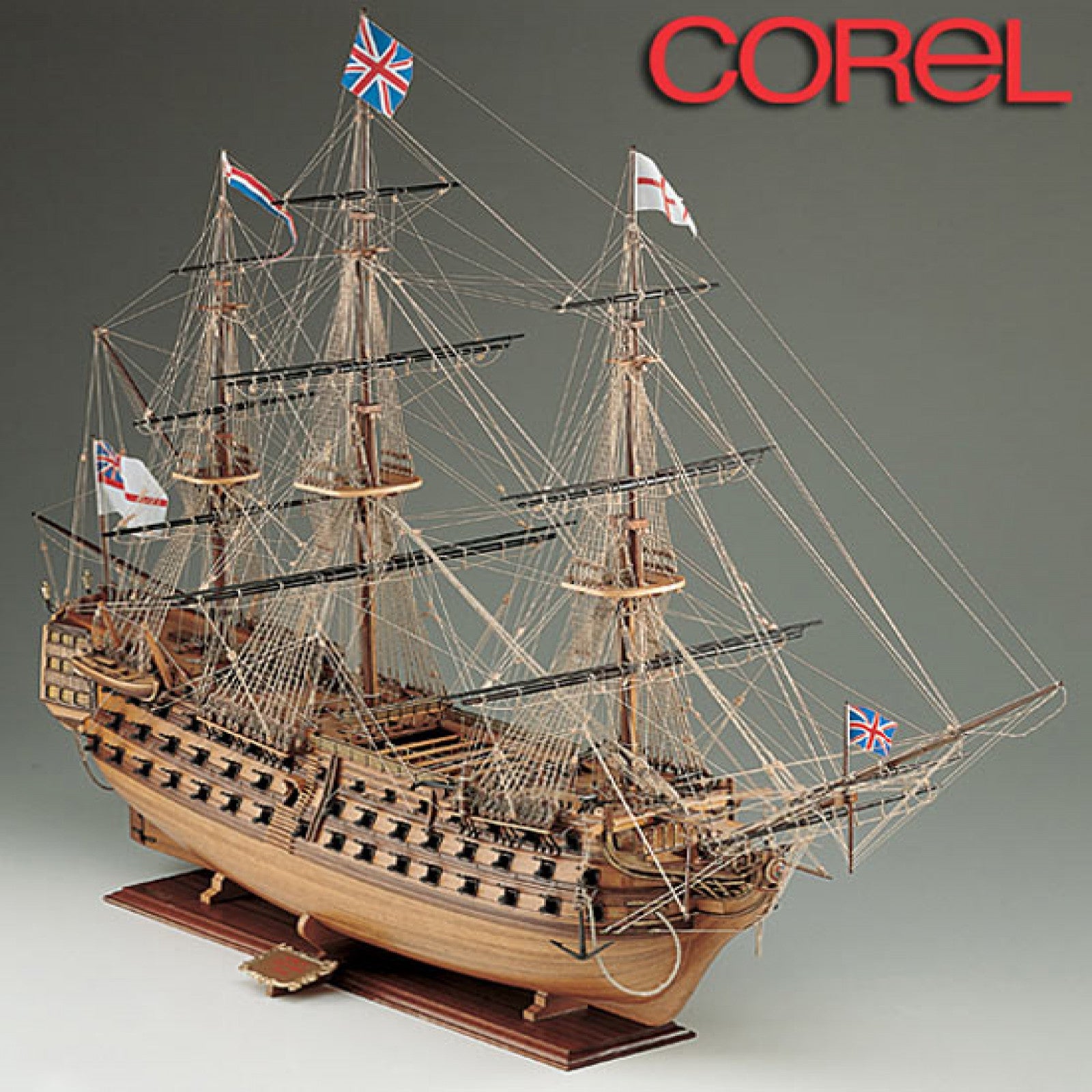 Corel Sm23 Bateau Modèle Navire Amiral H.M.S. VICTORY Échelle 1:98 Corel Sm23 Bateau Modèle Navire Amiral H.M.S. VICTORY Échelle 1:98