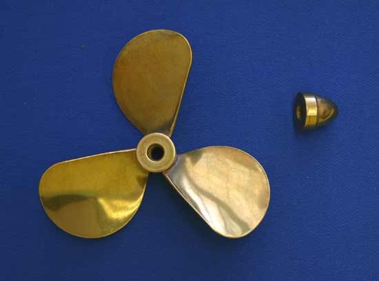 Dumas - BRASS PROP 3 BLADE LH 3'' DIAMETER