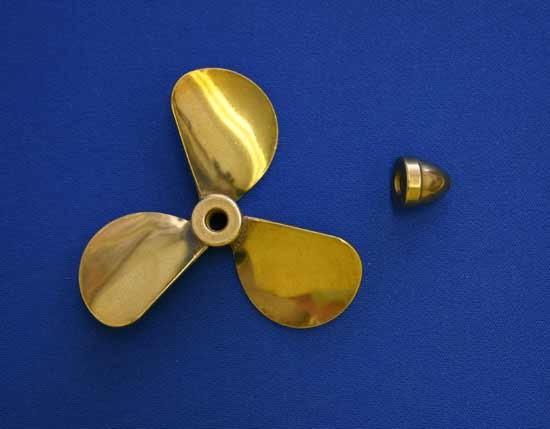 Dumas - BRASS PROP 3 BLADE RH 2-1/2'' DIAMETER
