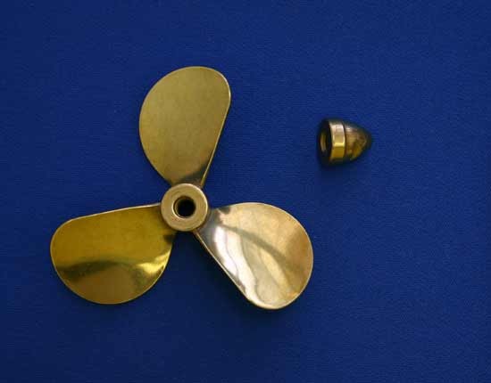 Dumas - BRASS PROP 3 BLADE LH 2-1/2'' DIAMETER