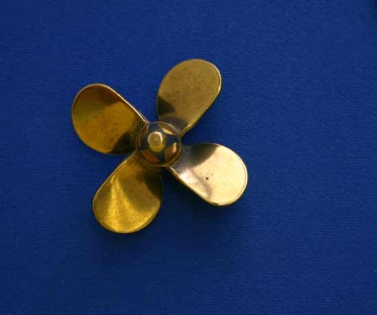 Dumas - BRASS PROP 4 BLADE LH 1-1/2'' DIAMETER