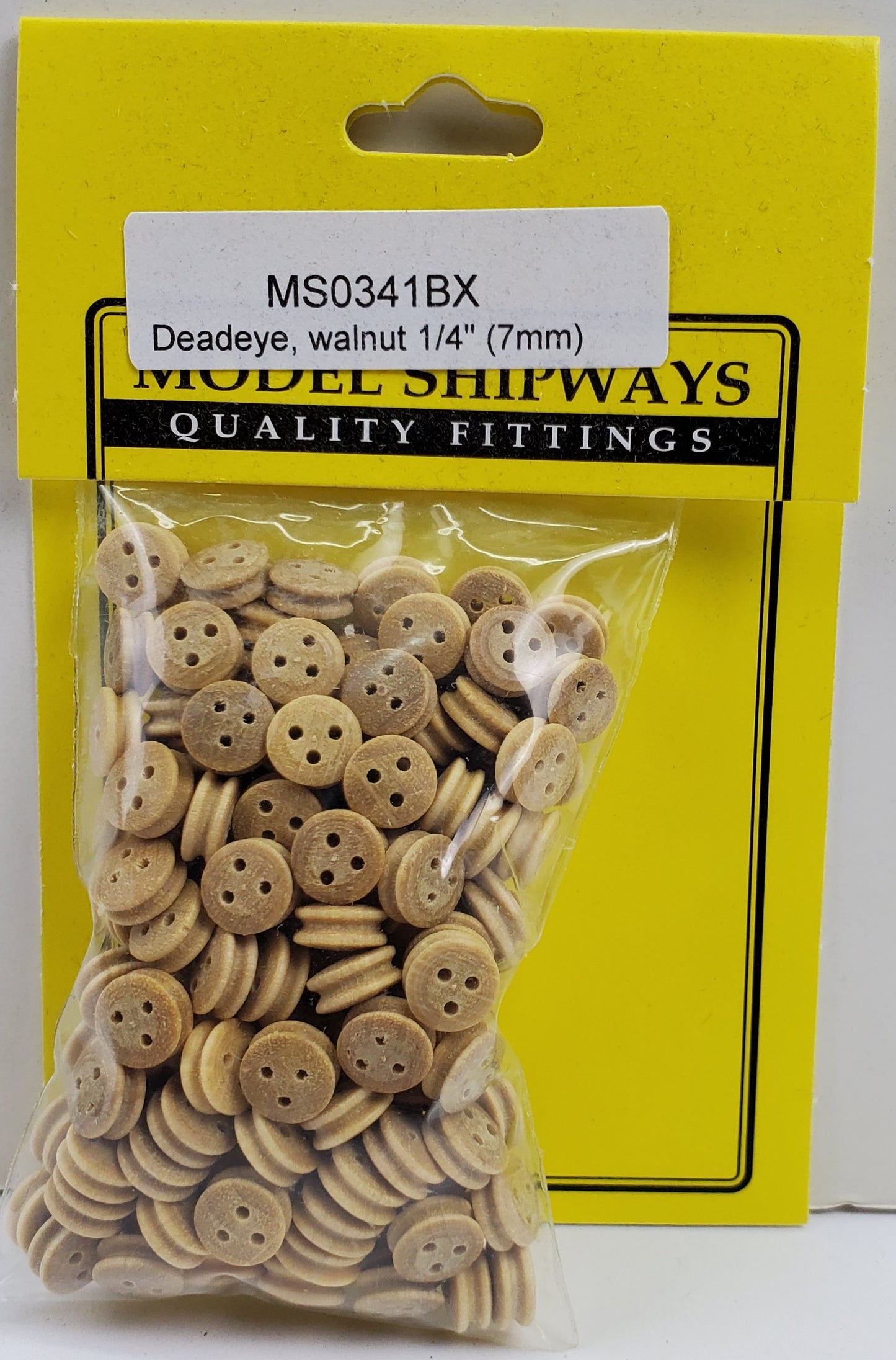 Model Expo - 1/4" (7mm) Boxwood Deadeye 150 pcs