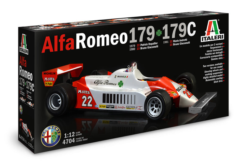 Italeri - Alfa Romeo 179 - 179C Formula 1 1:12 Scale