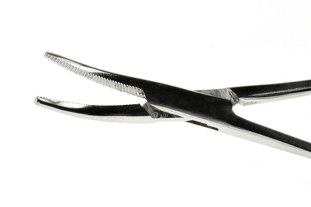 Sona 5" Self-Locking Curved Forceps, Stainless Steel