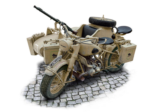 Italeri - 1:9 BMW R75 German Milit. Motor.