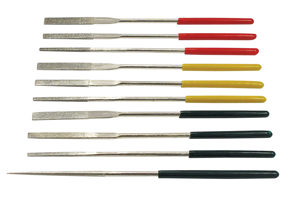 Model Expo - Tools - 5-1/2" 10 Pc. Diamond Needle File Set