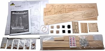 Model Shipways Rattlesnake — American Privateer Wooden Model Ship Kit 1:64 Scale