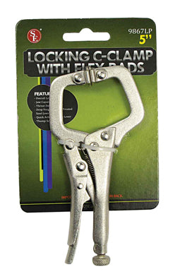 Sona 4-1/2" Self-Locking C-Clamp with Flex Pad