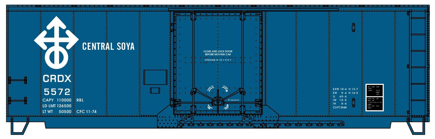 Accurail - HO 40'Insulated PD Steel BC Central Soya