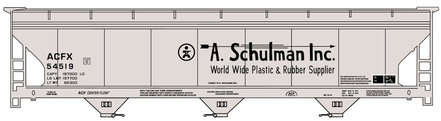 Accurail - HO 3Bay ACF Cv Hopper A.Schulman