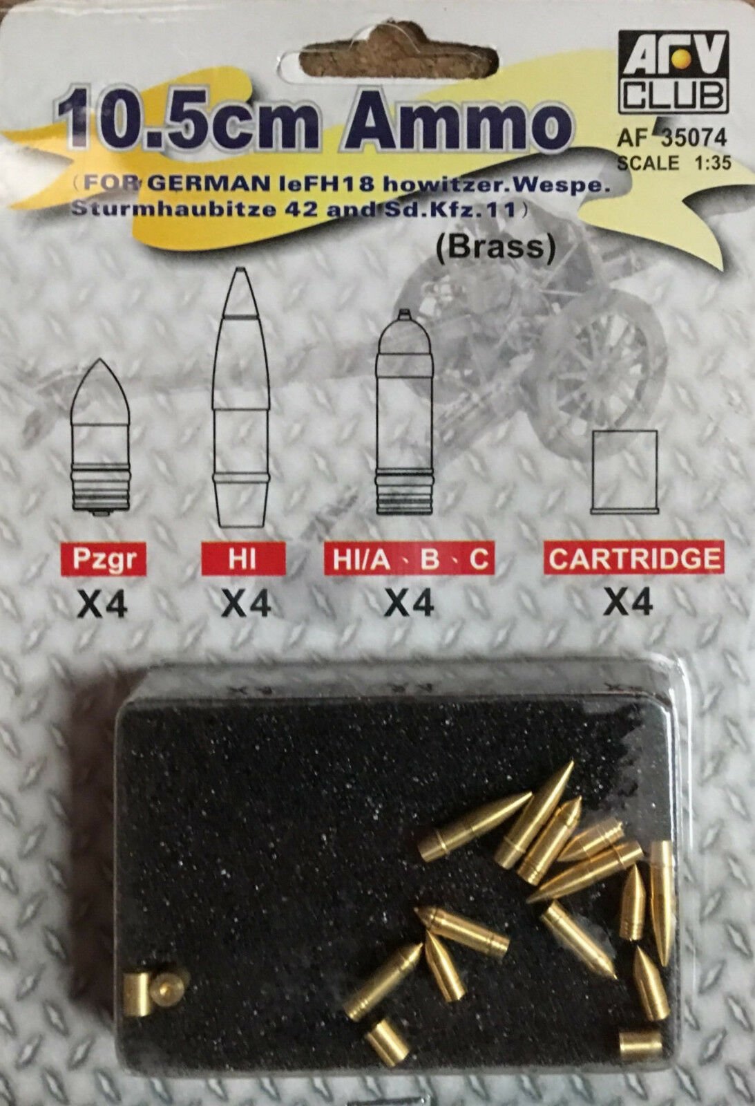 AFV Club - German 10.5cm Ammo 1:35