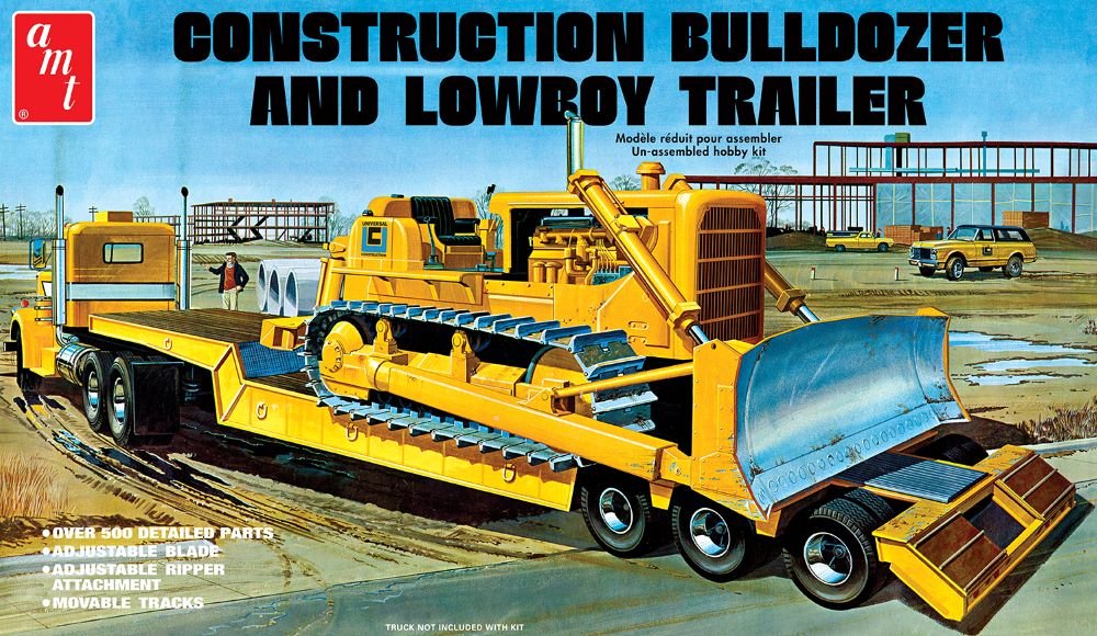 AMT - Lowboy Trailer & Bulldozer