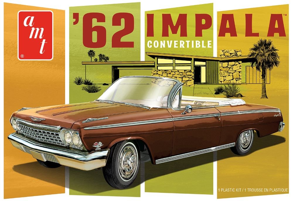 AMT - '62 Chevy Impala Convertible 1:25