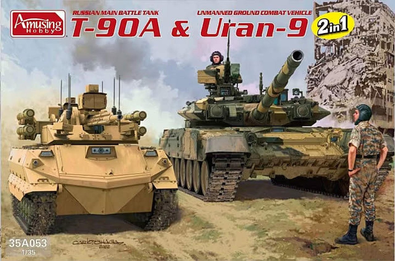 Amusing Hobby - Uran-9 & T-90A 2n1 1:35