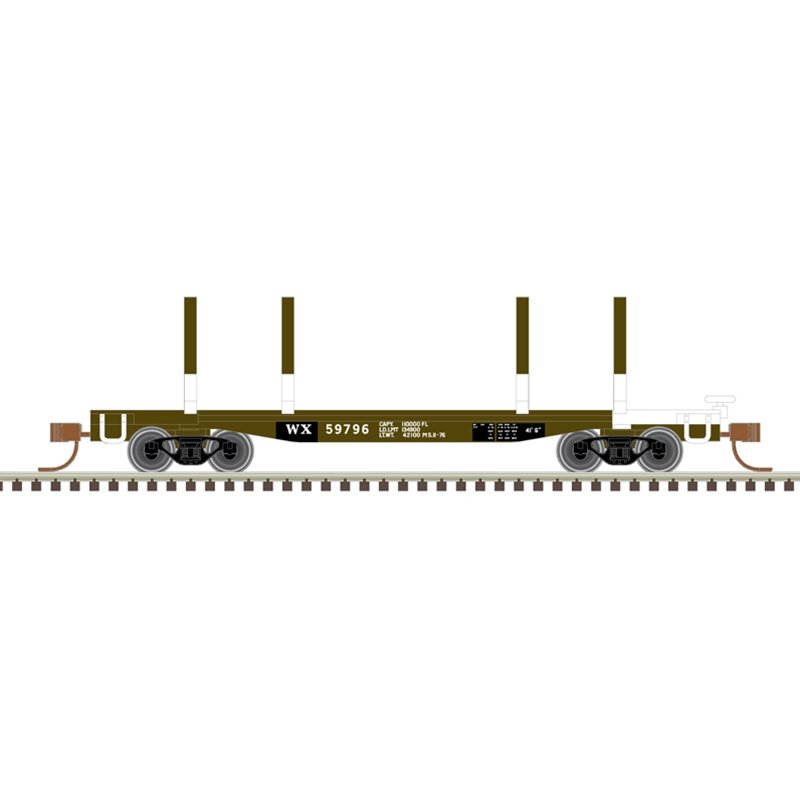 Atlas - N 45'Logging Flat Car Weyerhaeuser 59982