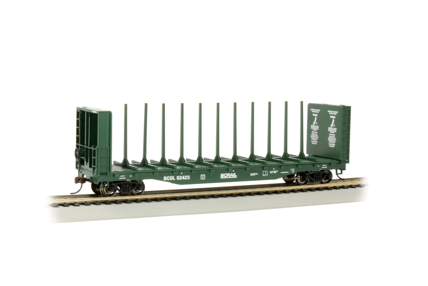 Bachmann - HO 52' Flatcar BC Rail 52423