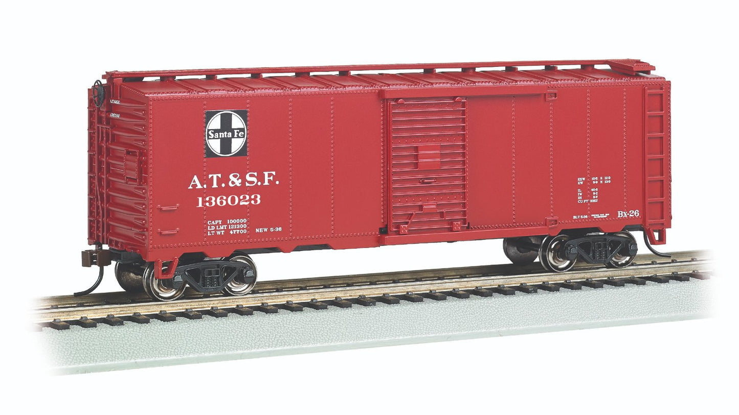 Bachmann - Ho 40'Steam Era Boxcar Sante Fe 136023