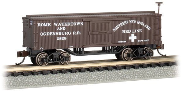 Bachmann - N Old Time Boxcar Rome Watertwn & Ogden