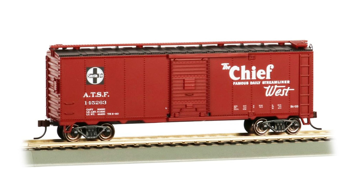 Bachmann - HO 40' Boxcar Sante Fe Map Chief #145263